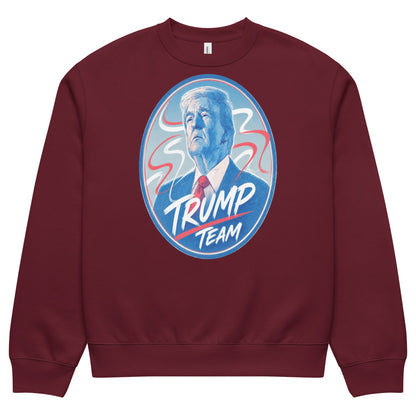 Oversized heavyweight sweatshirt TRUMP TEAM