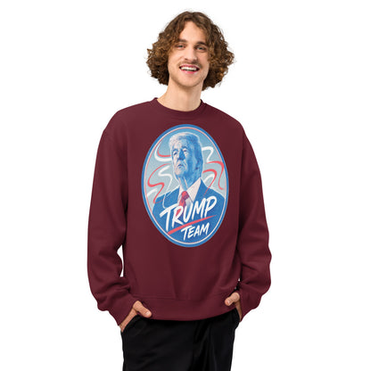 Oversized heavyweight sweatshirt TRUMP TEAM