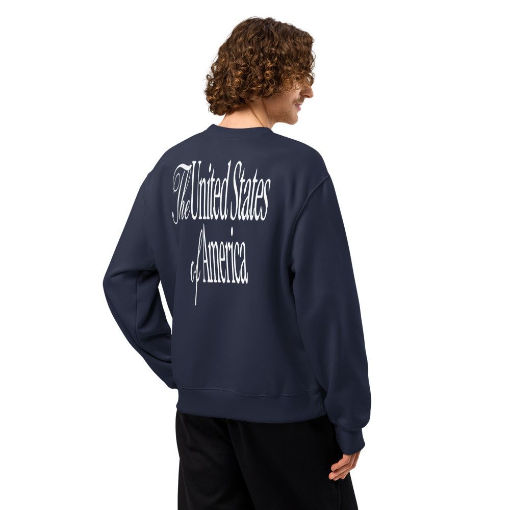 Oversized heavyweight sweatshirt TRUMP TEAM