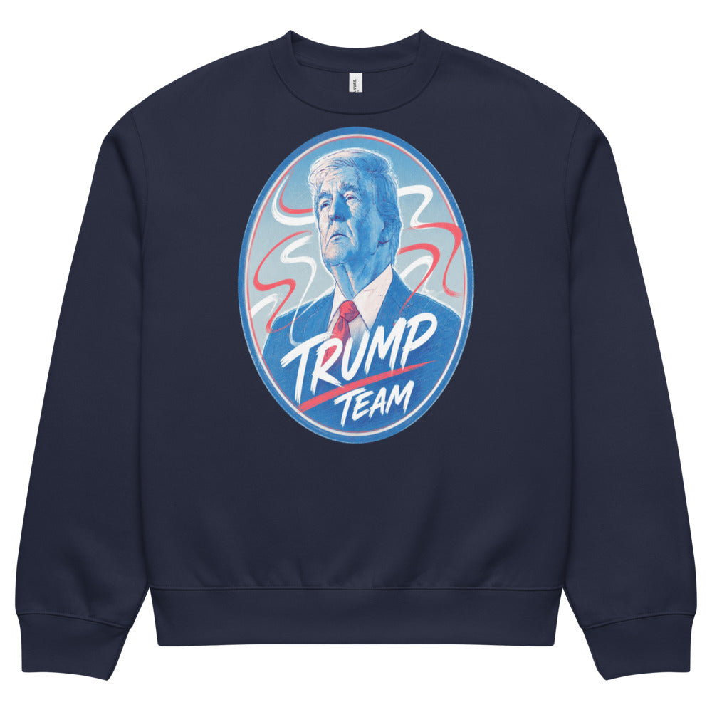 Oversized heavyweight sweatshirt TRUMP TEAM