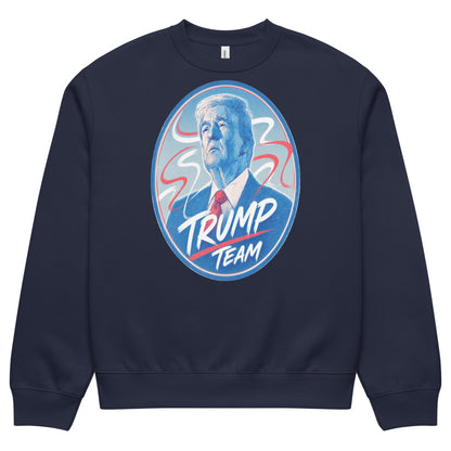 Oversized heavyweight sweatshirt TRUMP TEAM