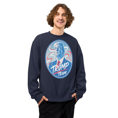 Oversized heavyweight sweatshirt TRUMP TEAM