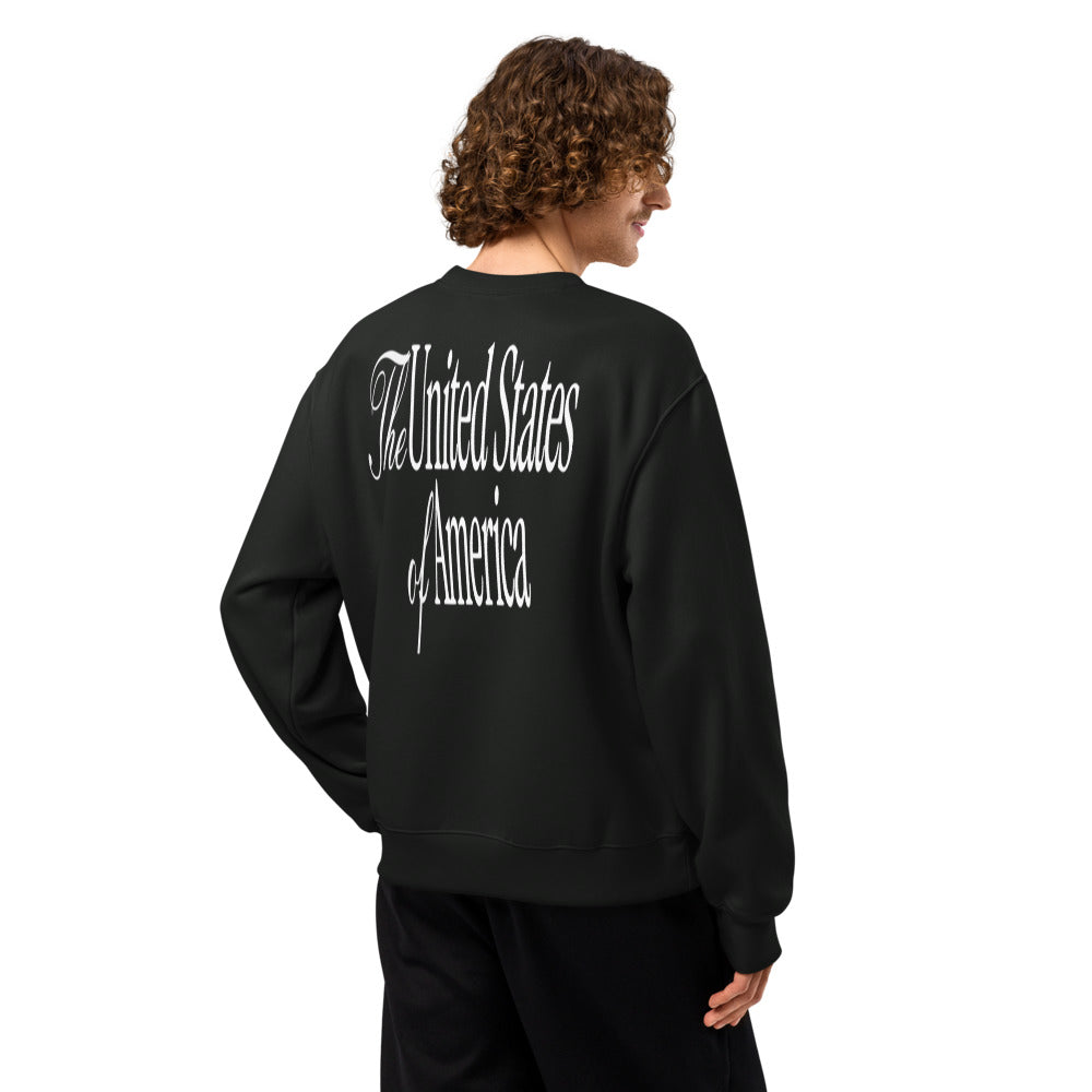 Oversized heavyweight sweatshirt TRUMP TEAM
