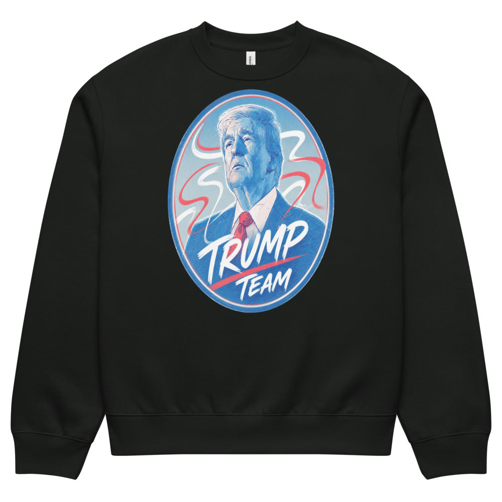 Oversized heavyweight sweatshirt TRUMP TEAM