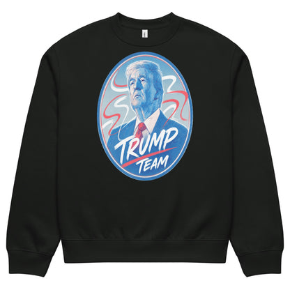 Oversized heavyweight sweatshirt TRUMP TEAM